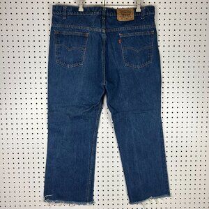 Levi's 517 Jeans 38x27 Orange Tab Cutoff Cowboy Bootcut USA Made Vintage READ